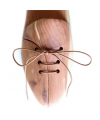 Lacci scarpe tondi in cotone cerato da 2,2 mm marrone chiaro per scarpe classiche | Prestige Shoe Laces