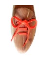 Lacci scarpe sneakers piatti rosso fluo | Prestige Shoe Laces