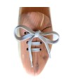 Lacci scarpe sneakers piatti grigio argento | Prestige Shoe Laces