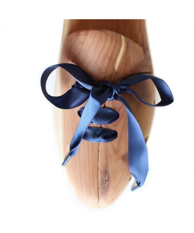 Lacci in raso per sneakers, colore blu | Ringpoint Shoe Laces