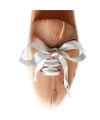 Lacci in raso per sneakers, colore argento | Ringpoint Shoe Laces